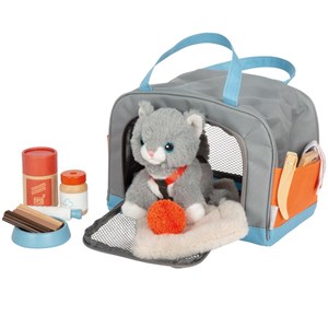 Chat avec sac et kit de soins