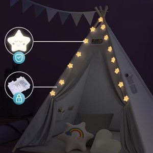 Tipi pour enfant crème 160x120x120cm