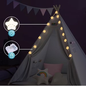 Tipi pour enfant rose 160x120x120cm