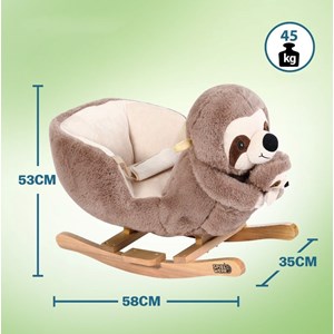 Jouet à bascule paresseux  en bois