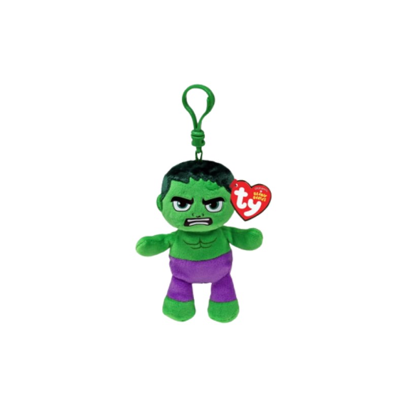 Porte clé peluche - hulk vert