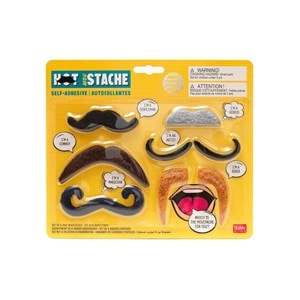 Set de 6 fausses moustaches