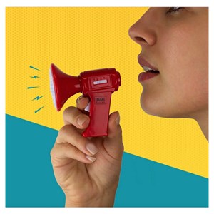 Mini megaphone modificateur de voix
