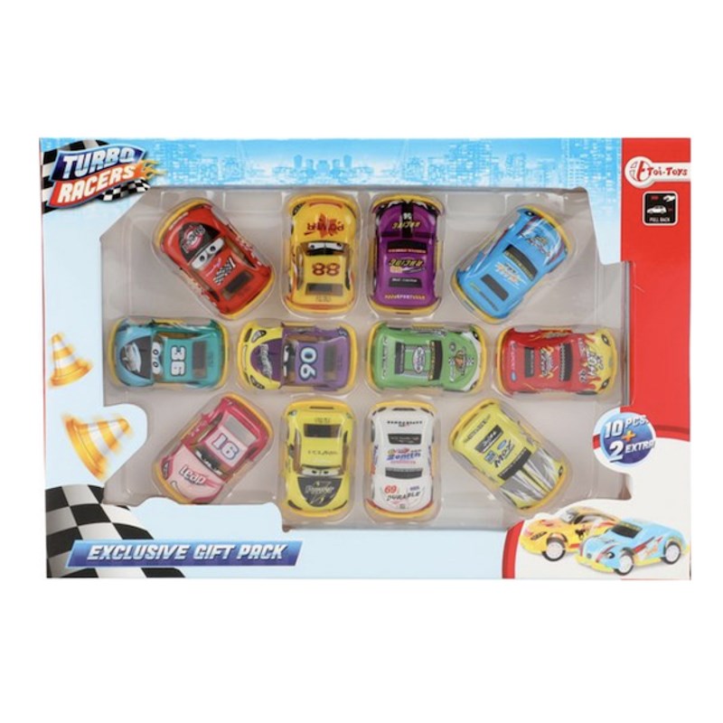 Boite de 12 voitures a friction