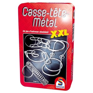 Boite de 4 casse-tetes en métal xxl