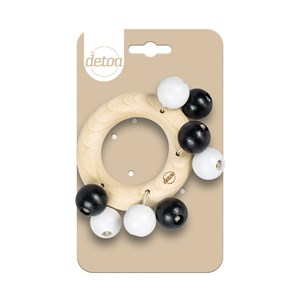 Detoa eveil hochet - noir blanc