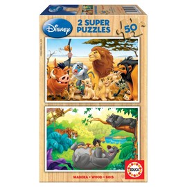 Puzzles 50 pcs - animal friends en bois