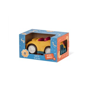 Roadster jaune en plastique