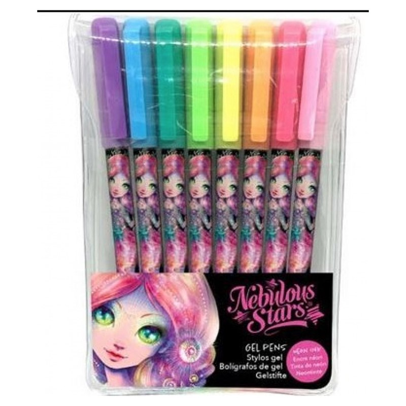 Lot de 8 stylos gel nebulous