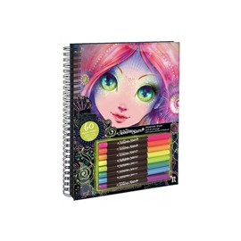 Large coloring book pages noires asst