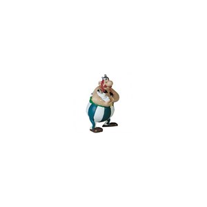 Figurine- obelix tenant idefix