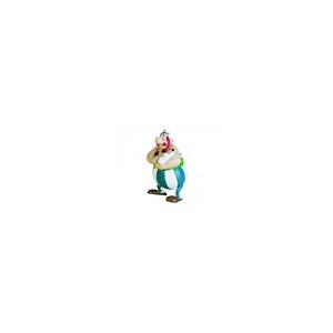 Figurine- obelix tenant idefix