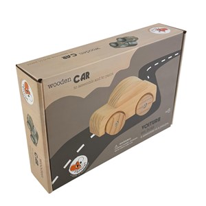 Voiture en bois à monter et à peind