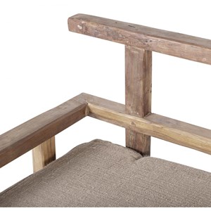 Canapé 3 places bois marron - décoration