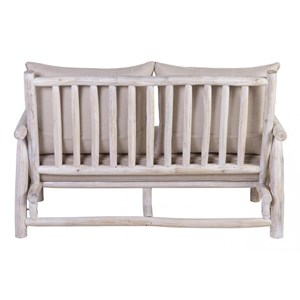 Canapé 2 places bois blanc - décoration