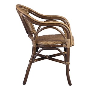 Fauteuil rotin rotin marron - décoration