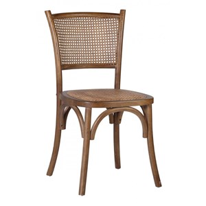 Chaise rotin bois marron - décoration