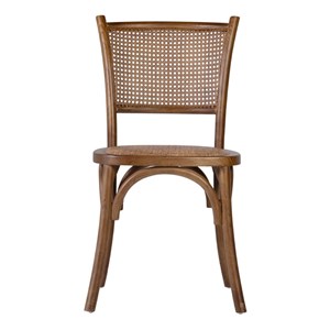 Chaise rotin bois marron - décoration