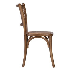 Chaise rotin bois marron - décoration