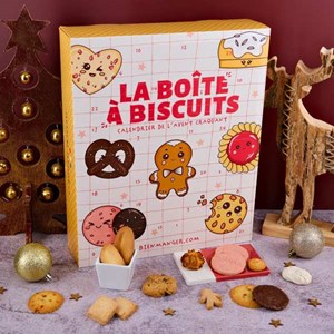 Calendrier de l'avent boîte à biscuits