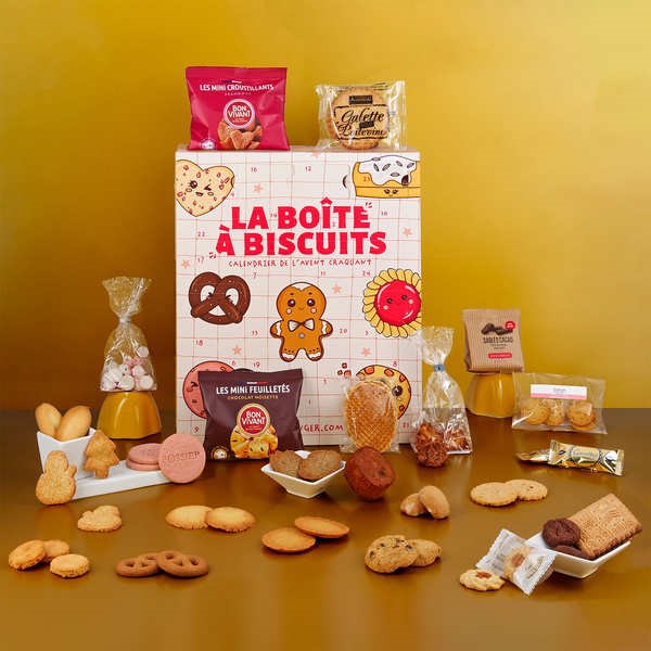 Calendrier de l'avent boîte à biscuits