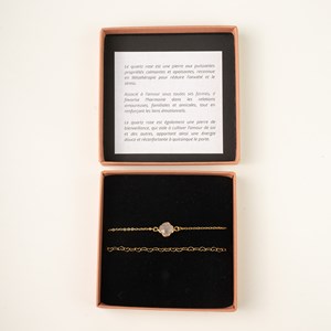 Coffret 2 bracelets - quartz rose