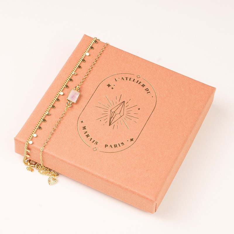 Coffret 2 bracelets - pierre de lune