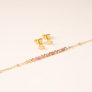 Coffret duo - bijou en morse je t'aime