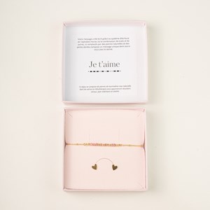Coffret duo - bijou en morse je t'aime