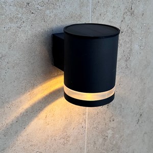 2 appliques murales solaires noir helio