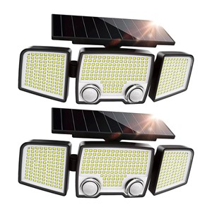Lot de 2 spots solaires noir raylite