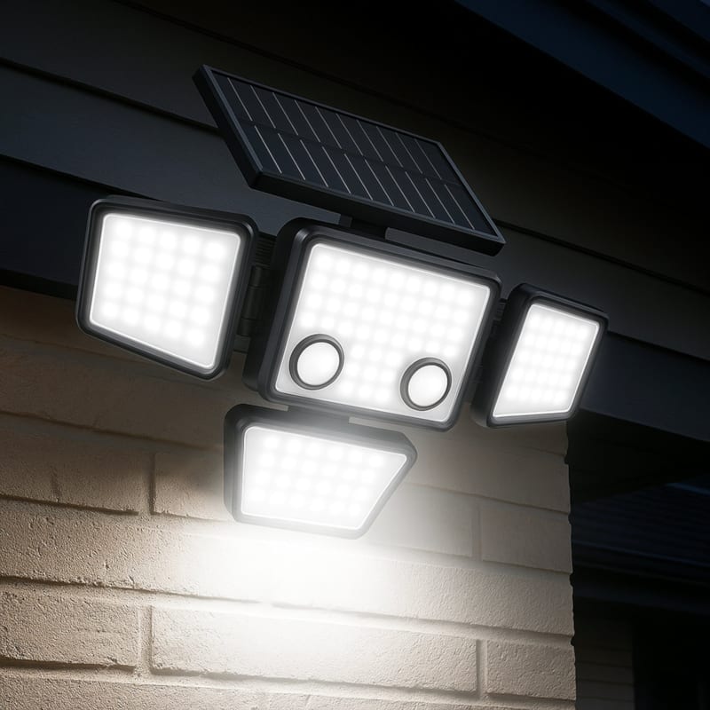 4 projecteurs solaires sensor fairview