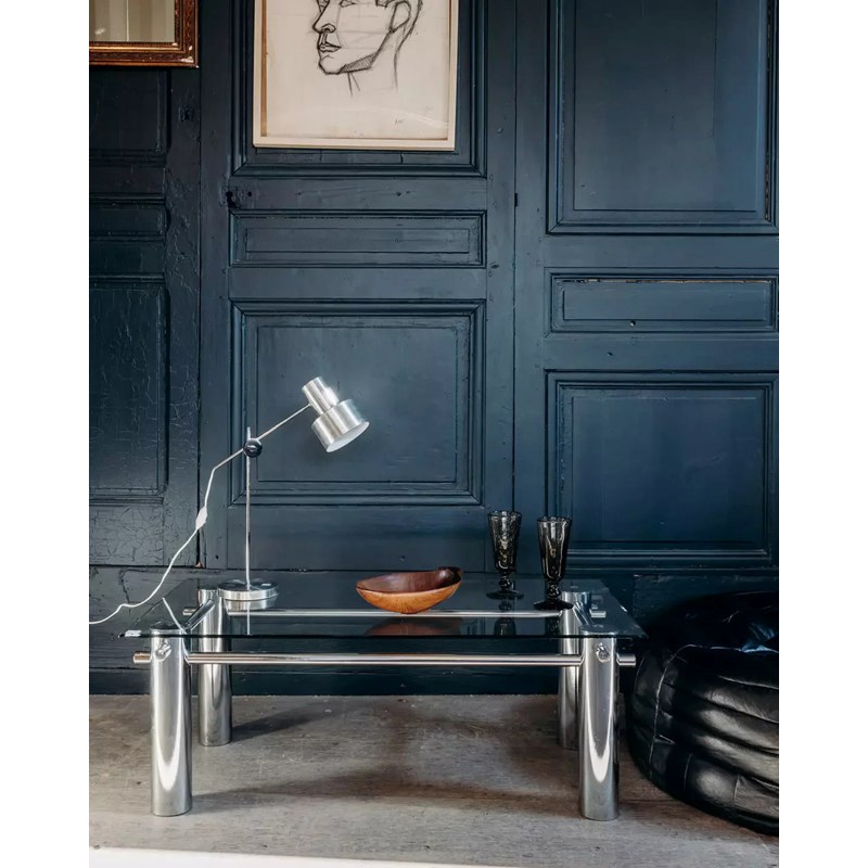 Debongout - La table basse métal et verre n°49