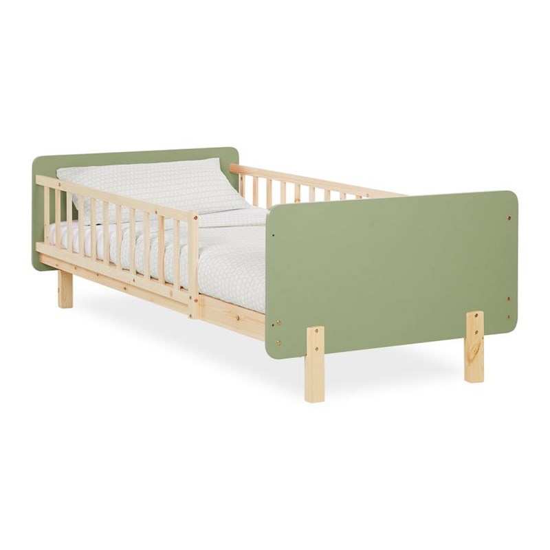Lit 90x200 avec matelas sommier vert