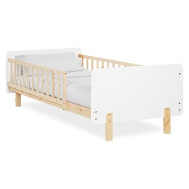 Lit 90x200 avec matelas sommier blanc