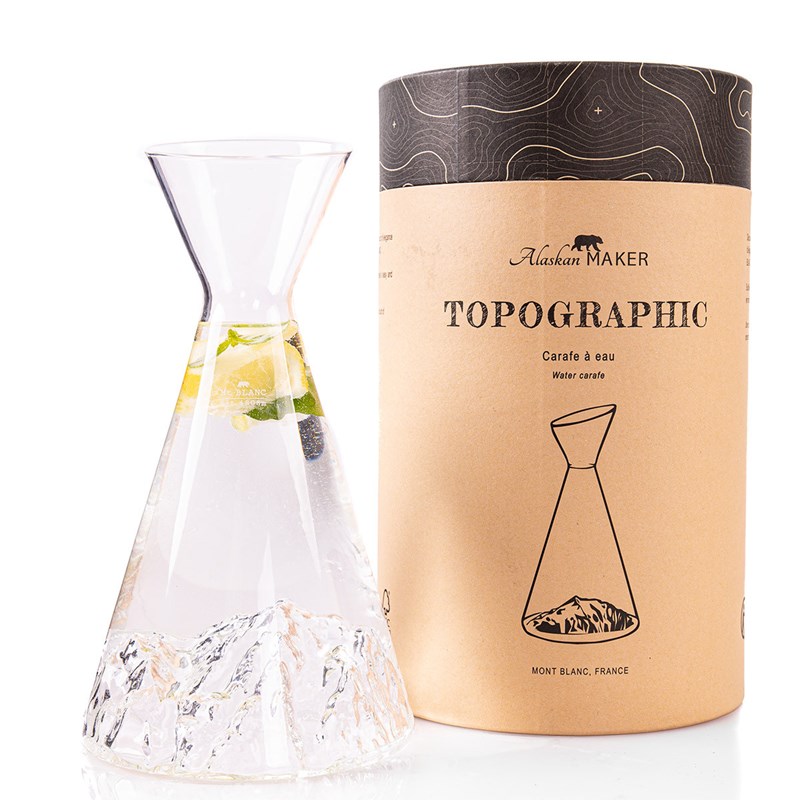 Alaskan Maker - Carafe à eau topographic : mont blanc