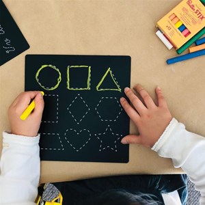 Pochette 5 ardoises lettres et chiffres