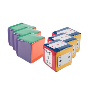 6 dés créatifs mousse