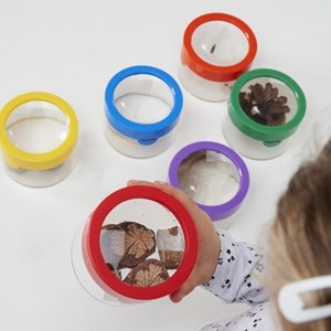 Pots sensoriels à grossissement - jouet créatif et éducatif, éveil sensoriel