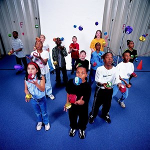 6 success ball qui flottent dans l'eau