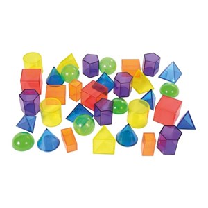 36 formes géométriques translucides