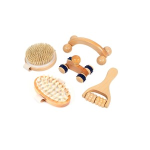 Kit de massage sensoriel en bois