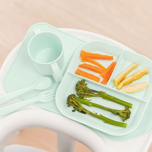 Coffret repas vaisselle menthe