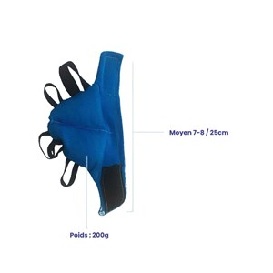 Gant d'écriture lesté