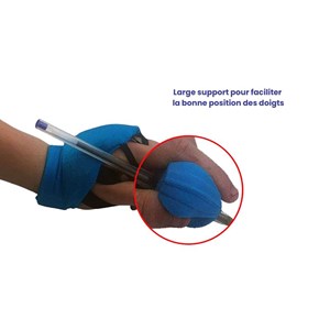 Gant d'écriture lesté