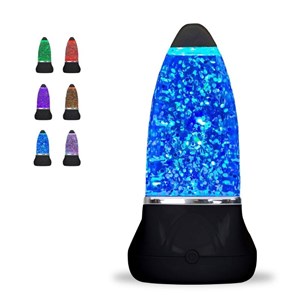 Lampe paillettes volcan