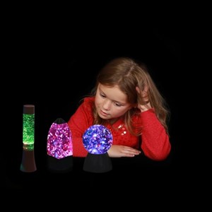 Lampe paillettes volcan