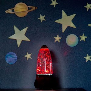 Lampe paillettes volcan