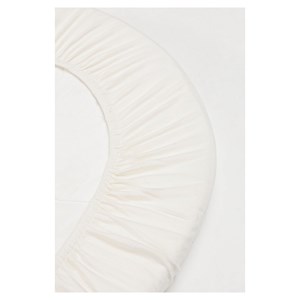 Lot de 2 draps housses berceau blanc