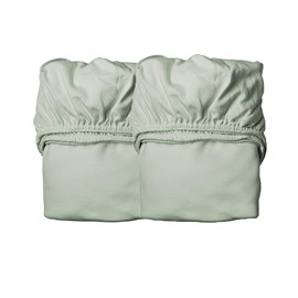 Lot de 2 draps housse junior sauge